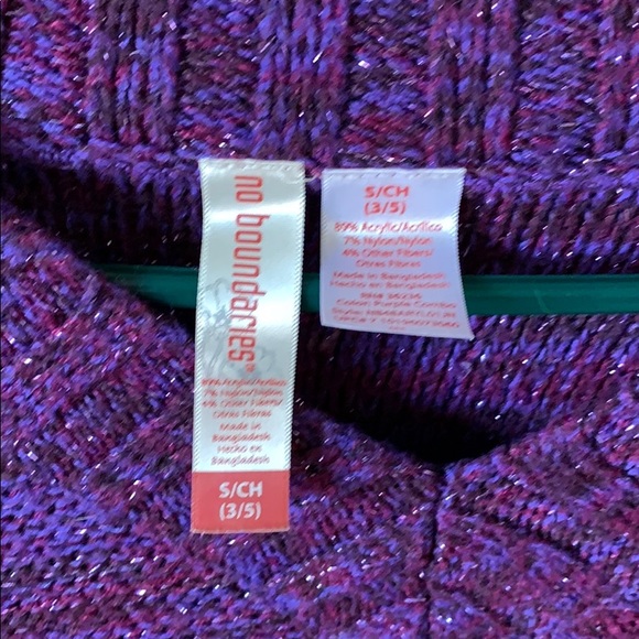 No Boundries Purple Sweater - Picture 2 of 4